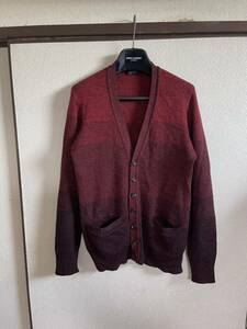 【良品】 【レターパックプラス対応】UNDERCOVER アンダーカバー GRADATION CARDIGAN グラデーションカーディガン ニット セーター RED 赤