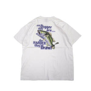 ビンテージ 90s 00s columbia black bass Pocket Tee XLサイズ コロンビア アニマル 動物 fishing ポケット Tシャツ フィッシング トラウト