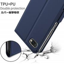 OPPO A54用 高級PUレザー TPU 手帳型 フリップ保護ケース スタンド機能 マグネット付 カード入れ付 ブラック_画像4