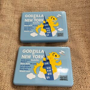 オサムグッズ ミスタードーナツ ミスド ランチボックス ゴジラ GODZILLA 2つセット