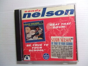 CD*Sandy Nelson солнечный ti* Nelson /BEAT AT DRUM /BE TRUE TO YOUR SC* зарубежная запись Jazz & блокировка * барабан 24 искривление *8 листов до включение в покупку стоимость доставки 160 иен 