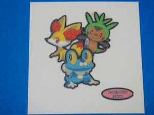 ◆第一パン◆ポケモンデコキャラシール◆136弾【フォッコ＆ハリマロン＆ケロマツ】◆