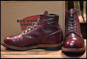 【8.5D 箱付 良品 19年】レッドウィング 9411 ベックマン ブラックチェリー フェザーストーン プレーントゥ ブーツ redwing HOPESMORE