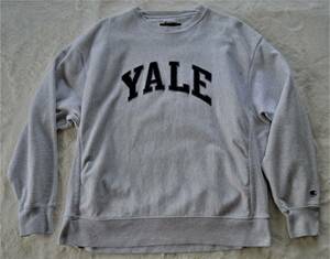 ◆00s オリジナル チャンピオン YALE イエール デカタグ リバースウィーブ グアテマラ製 XL オリジナルをお探しの方に！/検索 NAVY USMA 