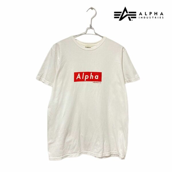 【匿名配送】ALPHAINDUSTRIESアルファインダストリーズ ロゴTシャツ 半袖 男女兼用 半袖Tシャツ プリントTシャツ