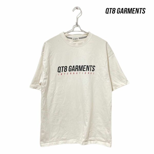 【匿名配送】QT8 GARMENTSキューティエイトガーメント 半袖TシャツM 韓国ファッション T-SHIRT ホワイト