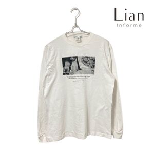 【匿名配送/訳あり】Lian リアン モノクロフォトプリント カットソー 長袖