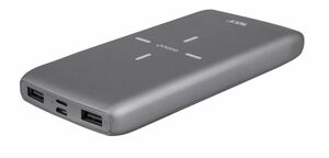 モバイルバッテリー ワイヤレス充電器　10000mAh 大容量 軽量【PSE認証済 USB-C 入出力ポート 低電流モード搭載 