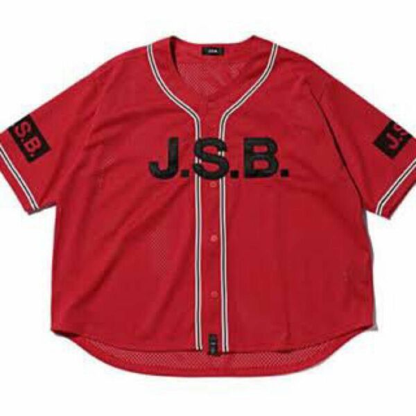 JSB ベースボールシャツ 赤 　L