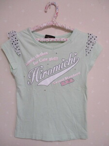 ● ヒロミチ　ナカノ ● 可愛い半袖Tシャツ ☆140㎝☆薄グリーン