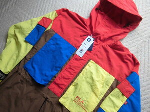 未使用 FILA HERITAGE JACKET RED フィラ ヘリテイジ ジャケット マウンテンパーカー ナイロンパーカー ナイロンジャケット アノラック