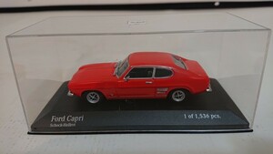 MINICHAMPS Ford Capri Schock-Hellrot 1/43 ミニチャンプ フォード カプリ 1/43 ミニカー