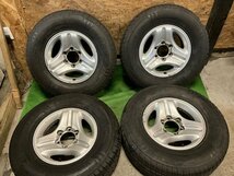 トヨタ ランドクルーザー プラド 90 後期 純正 16インチ 7J +15 265/70R16 HIFLY 夏タイヤ バリ溝 タイヤホイール 4本セット_画像1