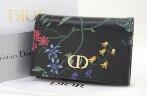 新品同様★クリスチャン ディオール★Dior DIOR CARO XS ウォレット Dior Petites Fleur★S5132OBQJ M911