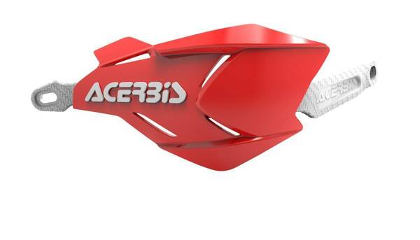 [ACERBIS] アチェルビス X-Factory ハンドガード（レッド/ホワイト）XR/CRF/GASGAS/BETA RR2T,RR4T, X-Trainerなど赤いバイク