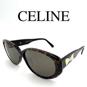 CELINE セリーヌ サングラス メガネ リボンモチーフ サイドロゴ ブラック