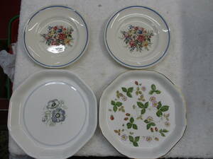 ＷＥＤＧＷＯＯＤ　ウェッジウッド皿４点　検　工芸品　西洋陶磁　ブランド食器　洋食器