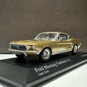 1/43 ミニチャンプス フォード マスタング ファストバック 2+2ケース付 PMA minichamps Ford mustang fastback ミニカー マッスル アメリカ