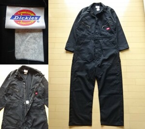 【Dickies】オールインワン つなぎ ブラック SIZE:不明 (ディッキーズ,整備士,作業着,メカニック)