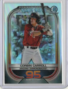 【CORBIN CARROLL】 2021 BOWMAN SCOUTS TOP 100 DIAMONDBACKS 新人王