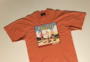 レア 90s VAN JAC ビンテージ プリント Tシャツ ビッグシルエット VAN SPORTS ATHLET バンスポーツ SCENE 当時物 VAN JACKET 80s