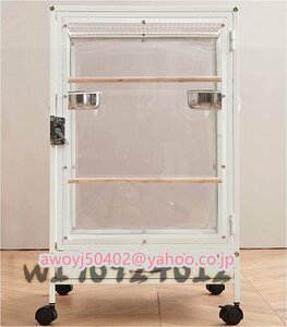  clear acrylic fiber bird cage several .. large parakeet cage se regulation parakeet go The Klein koo turtle parakeet bird .( rom and rear (before and after) clear acrylic fiber )