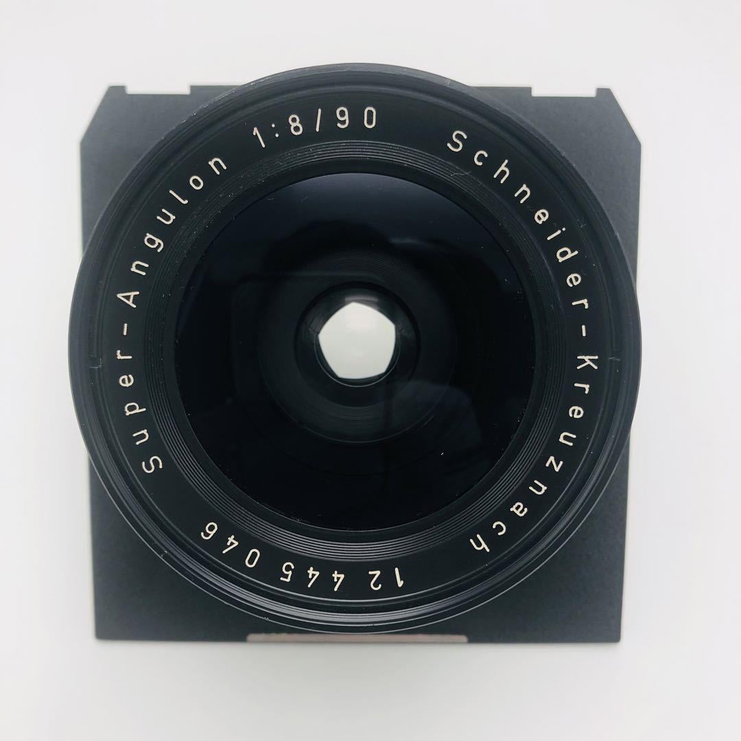 シュナイダー スーパーアンギュロン 90mm F8 大判カメラ レンズ 前後