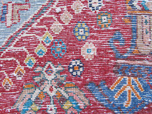 イラン製 ギャッベ 65×63cm 手織り ウール100％ 座布団サイズ ミニ ラグ チェアパッド（ZP-1341）_画像5