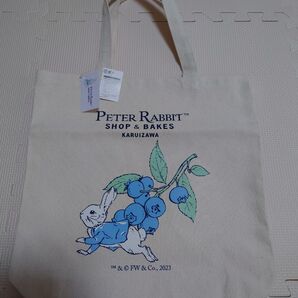 ピーターラビット 軽井沢 軽井沢限定 トートバッグ SHOP&BAKES ブルーベリー 帆布