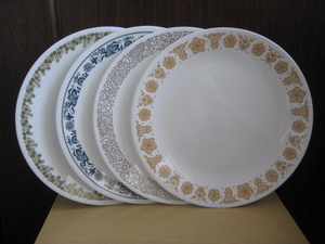 * Old ko rail dinner plate 4 sheets k Lazy daisy butterfly Gold Old Town blue wood Land 