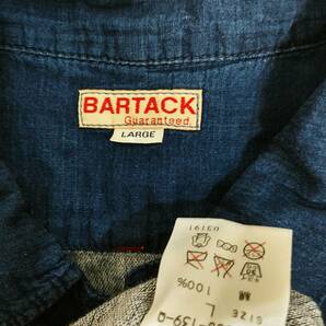 良品 バータック BARTACK メンズ 半袖シャツ Lの画像2