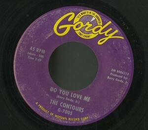 USオリジナル7インチ！The Contours / Do You Love Me, Move Mr. Man 62年【Gordy G-7005】ノーザン・ソウル Soul モータウン