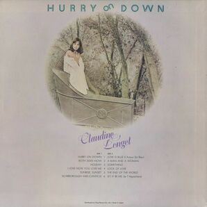 日本盤のみのリリース！バラード・ベスト！Claudine Longet - Hurry On Down [A&M Records - GP-2037] クロディーヌ・ロンジェ Soft Rockの画像2