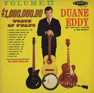 62年 US Jamie DGLbl. Duane Eddy - $1,000,000.00 Worth Of Twang, Vol. II [JLP 70-3021] モノラル盤 デュアン・エディ Rock N' Roll