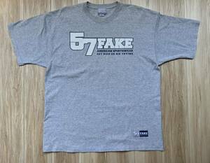 [A7]米国ラッパーから熱烈な支持「57FAKE」XXLサイズTシャツ
