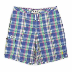 Polo Ralph Ralph Lauren Swim Shorts Шорты короткие брюки грузовые купальники оба (09657) Синий чек