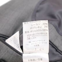 A.S.M アトリエサブ メン 通年 背抜き★ ヘリンボーン ストライプ 2B セットアップ スーツ Sz.48(M)　メンズ グレー　I3T00397_7#O_画像9