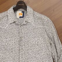 HUGO BOSS ORANGE ヒューゴボス オレンジ 花柄 総柄★ 長袖 ウエスタン シャツ Sz.M　メンズ　I3T00476_7#C_画像3