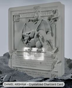 Daniel Arsham x Pokmon Crystalized Charizard Card (white) Ed500 ダニエル・アーシャム ポケモンカード リザードン