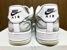 18年製 NIKE AIR FORCE 1 SKELETON QS ナイキ エアフォース スケルトン HALLOWEEN ハロウィン 骨 AF1【BQ7541-100】WHITE ホワイト 白 US8_画像5