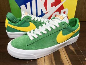 20年製 NIKE SB ZOOM BLAZER LOW PRO GT ナイキ ブレーザー ブレイザー【DC7695-300】LUCKY GREEN YELLOW ラッキー グリーン 緑×黄 US8