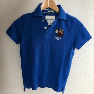  free shipping * Abercrombie * and * Fitch * Kids / blue *M*Abercrombie & Fitch Kids/A&F/ polo-shirt * Indian 