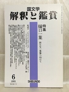 e02-40 / 国文学 解釈と鑑賞　平成7/6　特集 樋口一葉 新たな一葉像へ向けて　1995年