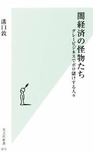 闇経済の怪物たち グレービジネスでボロ儲けする人々 光文社新書８１５／溝口敦(著者)