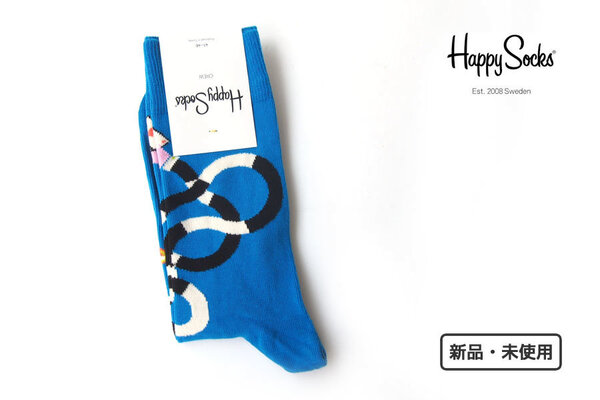送料無料★新品|未使用|ハッピーソックス|happy socks|クルー丈カジュアルソックス|Magic hands Sock|10211006