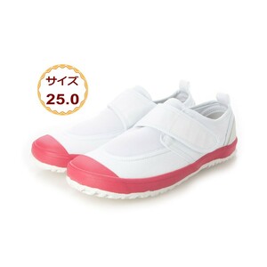 25.0cm pink peach indoor shoes education physical training pavilion indoor shoes touch fasteners name .... kindergarten child care . elementary school man 23999-pnk-250