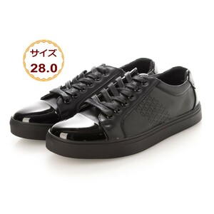  レースアップ デッキシューズ カジュアル スニーカー タウンシューズ ビジネスシューズ ブラック メンズ レディース 21108-blk-280