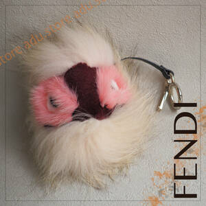  unused beautiful goods * Fendi FENDI bag bagz Monstar charm key holder 7AR390 fur / brand lady's 