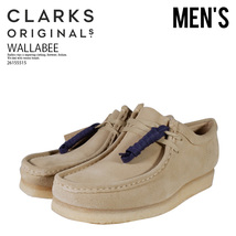 ■新品■Clarks クラークス WALLABEE (MENS) ワラビー メンズ■スニーカー モカシン スウェード 定番■25.5cm■メープル■26155515_画像1