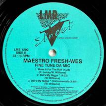 Maestro Fresh Wes / Fine Tune Da Mic 【12''】1993 / JPN / LMR Street / LMS 1202_画像2
